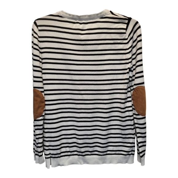 Market & Spruce Black and White Crew Neck Sweater - Size S - Picture 2 of 5